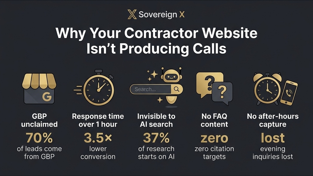 Contractor Marketing Audit Infographic