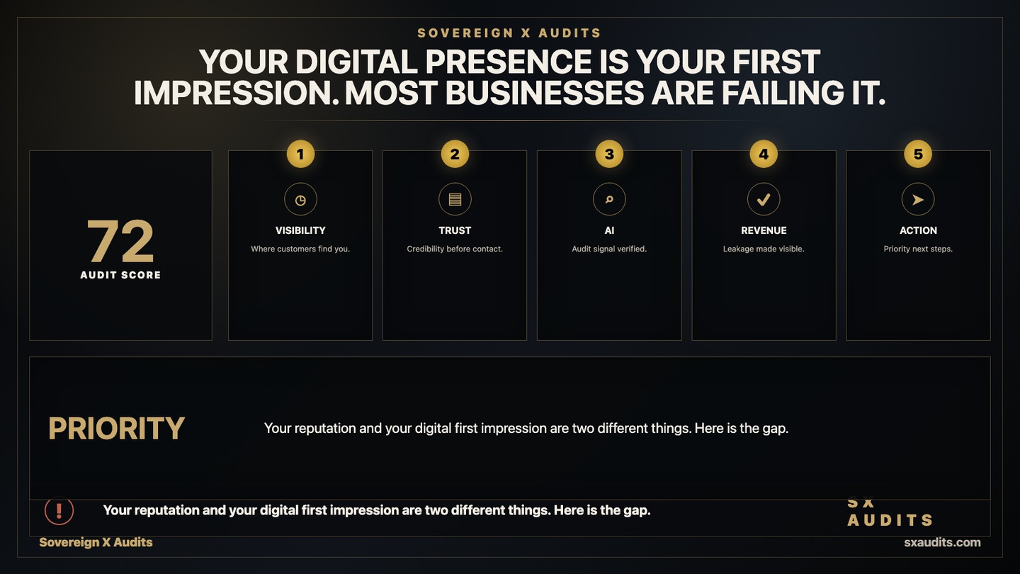 Your Digital Presence Is Your First Impression. Most Businesses Are Failing It.
