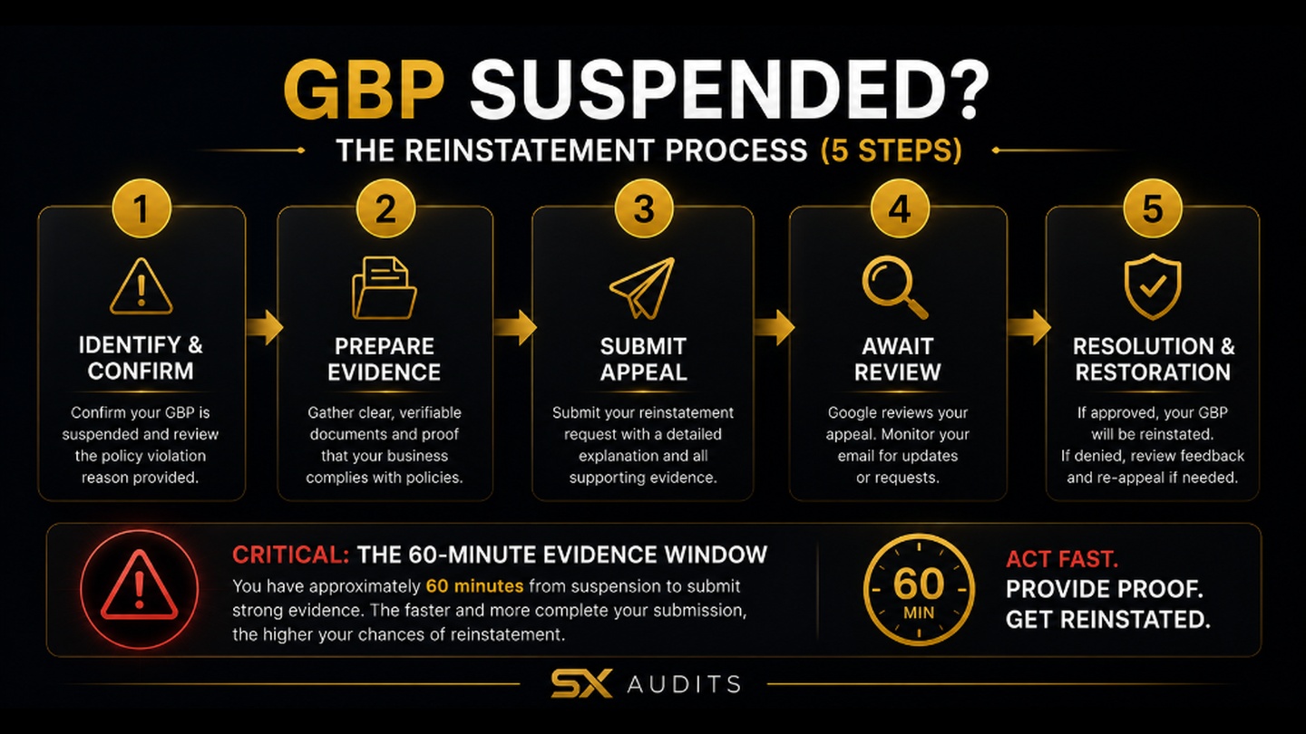 Your Google Business Profile Got Suspended. Here's Exactly What to Do.